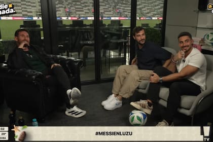 Leo Messi estuvo en Luzu TV y contó intimidades de su relación con Anto Roccuzzo (Foto: Captura de video)
