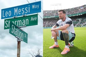 La intersección de calles de Nueva Jersey que renombraron como Leo Messi Way