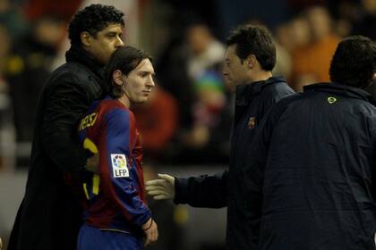 En 2007, Lionel Messi era uno de los mimados del DT Frank Rijkaard