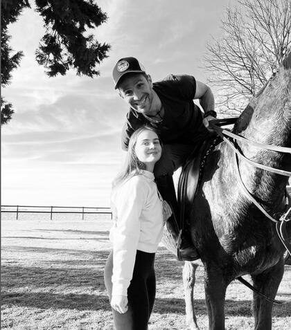 Leo Ponzio con su hija