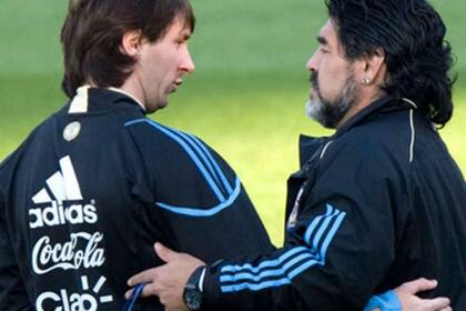 Leo y Diego, en la selección