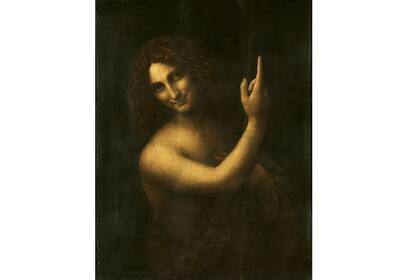San Juan Bautista, de Da Vinci. No hay pruebas de que el pintor haya intentado reflejar sus rasgos y defectos en el santo