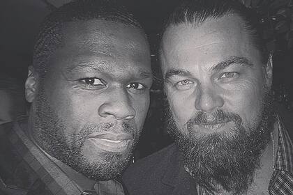 50 Cent fue el encargado hacer esta selfie junto a un barbudo Leonardo DiCaprio