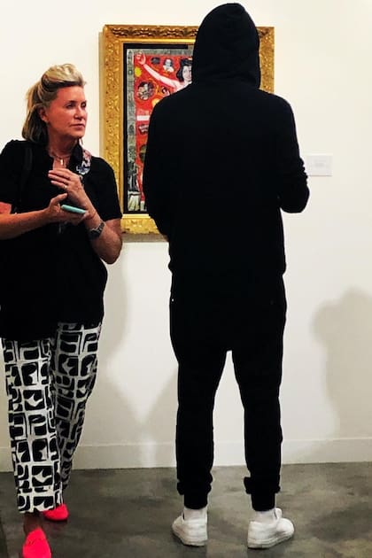 Leonardo DiCaprio en Art Basel Miami, en diciembre último