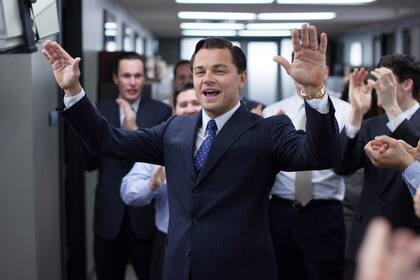 Leonardo DiCaprio en El lobo de Wall Street