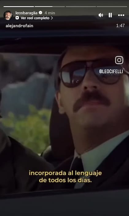 Leonardo Sbaraglia despidió a Luis Brandoni en su cuenta de Instagram con un video que revivía algunas de sus escenas memorables