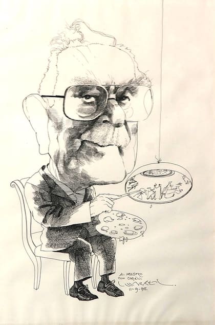 Leonardo Villarreal retrató al maestro Raúl Soldi