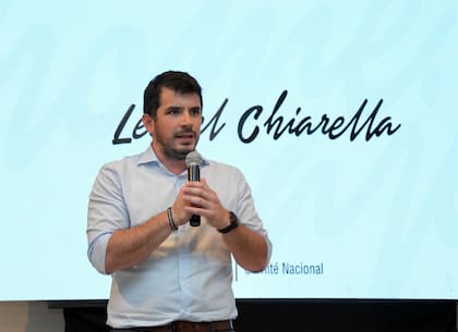 Leonel Chiarella en el homenaje de esta tarde a los exlegisladores que acompañaron a Alfonsín tras la recuperación de la democracia