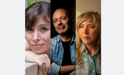 Leonora Djament, Horacio Convertini y Sonia Budassi