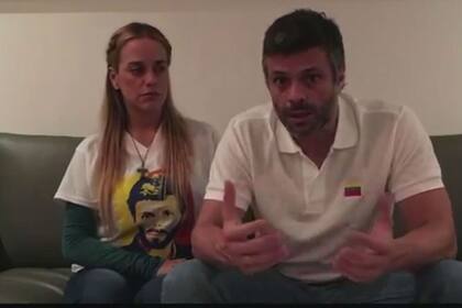 Leopoldo López y Lilian Tintori, al anunciar que estaban esperando su tercer hijo, en 2017
