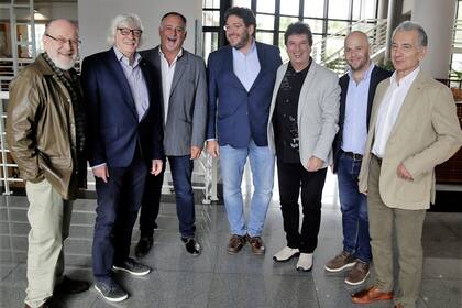 Les Luthiers con Pablo Avelluto, Secretario de Cultura de la Nación.