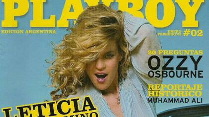 Leticia Brédice en la tapa de la revista Playboy Argentina de enero de 2006