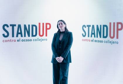 Leticia Sciciliani en el evento Stad Up, Contra el Acoso Callejero, de L'Oreal Paris.