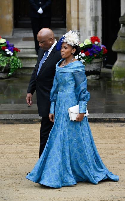Letsie III, rey de Lesotho, y la reina Masenate Mohato Seeiso