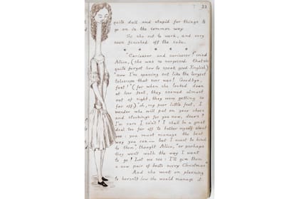 Lewis Carroll no solo escribió a mano el libro sino que hizo él mismo los dibujos para Alice