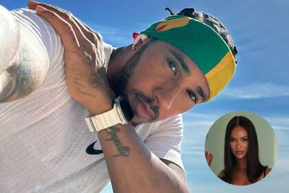 Lewis Hamilton publicó fotografías en sus redes sociales al mismo tiempo y en el mismo lugar que una modelo brasileña