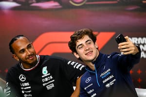 Lewis Hamilton y Franco Colapinto, en una charla en la que coincidieron en lo complejo que es el mundo de las redes sociales