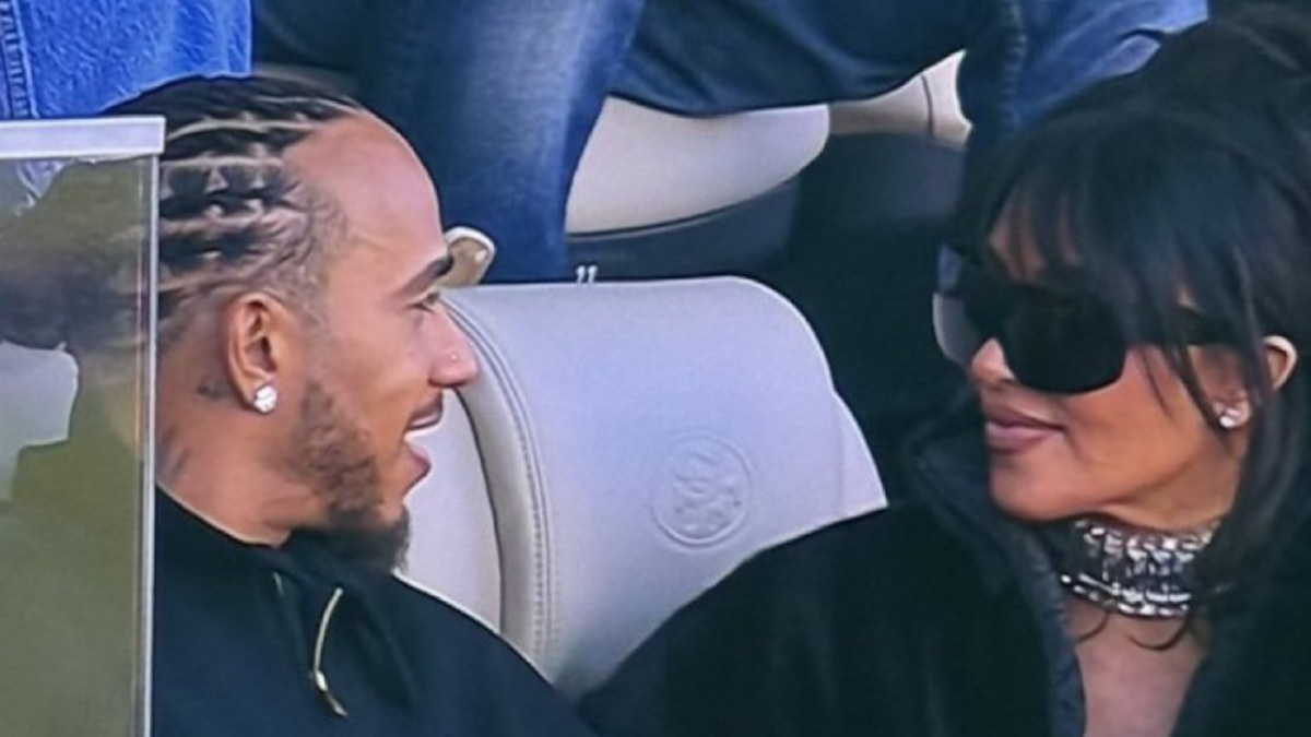 Lewis Hamilton y Kim Kardashian fueron vistos juntos en el Super Bowl ...