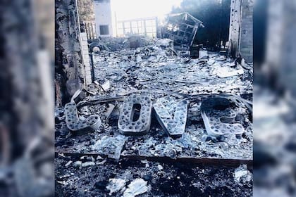 Liam Hemsworth mostró cómo quedó su hogar luego del incendio (Foto Twitter @LiamHemsworth)