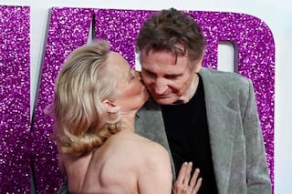 Liam Neeson admitió cuál es el momento de su carrera que más lo enorgullece y emocionó a Pamela Anderson