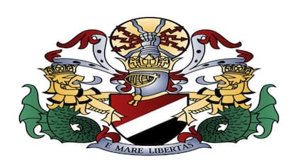 "Libertad desde el mar", se lee en el escudo oficial de Sealand