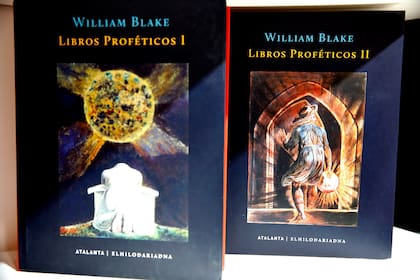 Los dos tomos de los "Libros proféticos" de William Blake