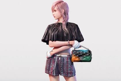 Lightning es la protagonista de Final Fantasy XIII y fue modelo de Louis Vuitton para su colección 2016