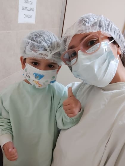 Lihuén comenzó un tratamiento en abril, con sesiones de quimioterapia cada 21 días