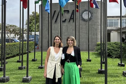 Lilia Stubrin y Gabriela Bortz, ambas del Conicet en el Centro de Investigaciones para la Transformación de la Unsam