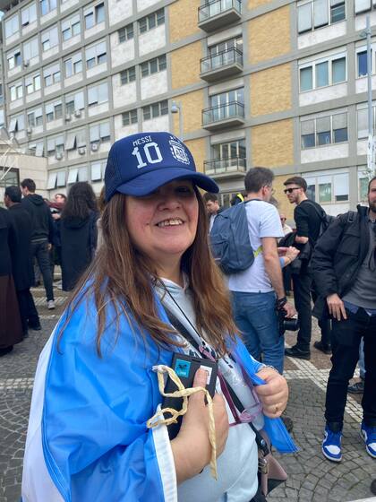 Liliana Vallina, una rosarina que vive en Roma