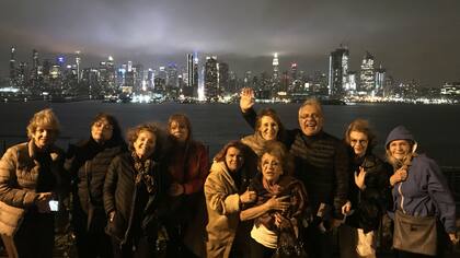 Liliana y Francisco Sotelo, en su viaje en grupo a Nueva York