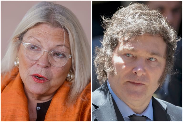 Carrió criticó a Milei por atacar al periodismo y lo comparó con Néstor y Cristina Kirchner