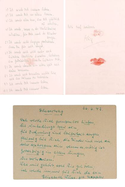 Lilly y Felice escribieron sus votos matrimoniales en dos documentos para sellar su amor