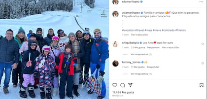 Lillyam Lopera y Adamari López de vacaciones en la nieve