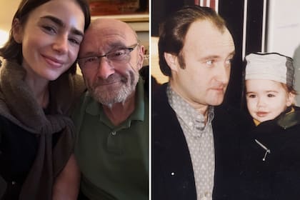 Lily Collins emocionó a sus seguidores con la comparación entre la actualidad y el pasado suyo junto a su padre