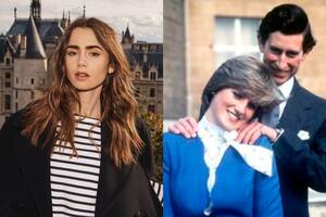 Lily Collins fue invitada al programa de James Corden y recordó dos episodios desopilantes en los que se codeó con la realeza británica