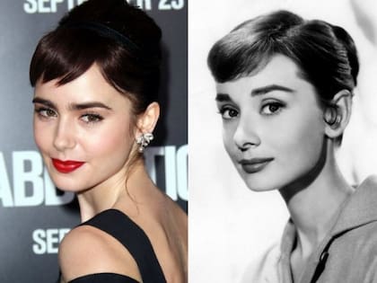 Lily Collins y Audrey Hepburn