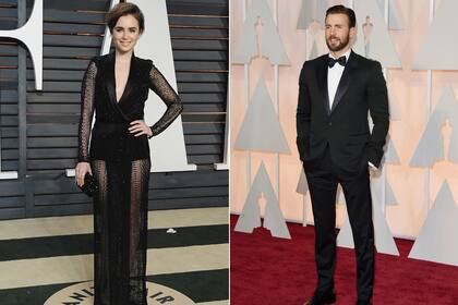 Lily Collins y Chris Evans estarían empezando una relación amoroza