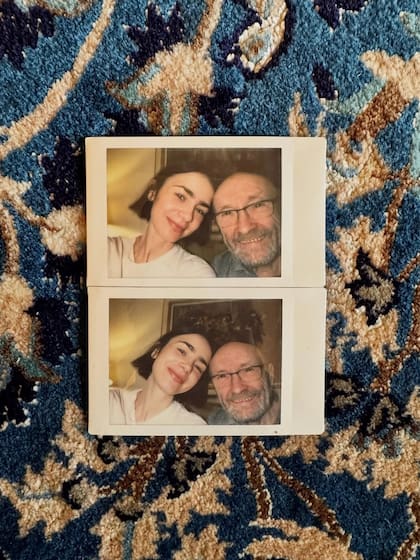Lily y Phil Collins mantienen una relación muy cercana a pesar de los compromisos laborales de la estrella de Emily en Paris, su matrimonio y su maternidad