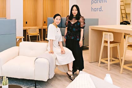 Lim y Nguyen, las creadoras de esta idea que combina trabajo y maternidad/paternidad
