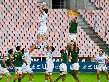 Line ganado por Argentina, durante el encuentro frente a los sudafricanos