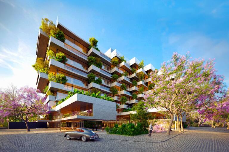 Line Ocampo ofrece el concepto de casas en altura por las amplias dimensiones de sus unidades y espacios exteriores