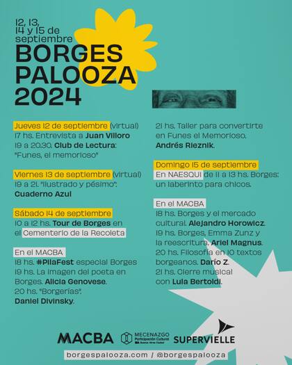 line up del BorgesPalooza