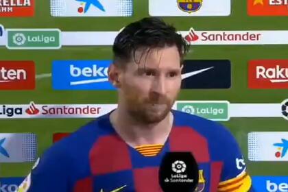 Lionel Messi hizo resonantes declaraciones apenas concluido el partido de su equipo.
