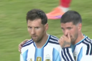 Messi anotó el segundo gol, y los angoleños lo gritaron como si fuera propio
