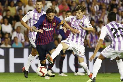 Lionel Messi, marcado por dos rivales de Valladolid: el argentino tuvo un discreto rendimiento