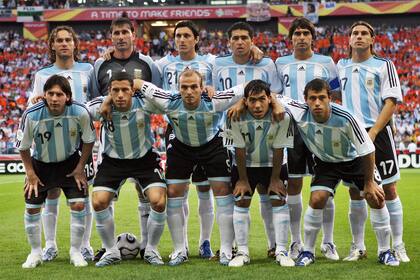 Lionel Messi con la camiseta número 19 en el Mundial 2006