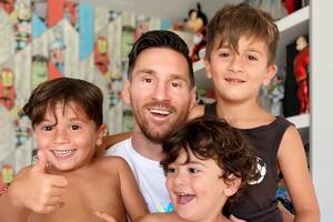 La foto de Messi y sus hijos que sorprendió a todos por un tierno detalle sobre Antonela