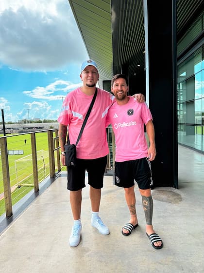 Lionel Messi desde el predio de entrenamiento del Inter Miami (Foto: Instagram/@unpocoderuidook)