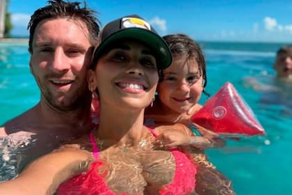 Lionel Messi disfruta de los días de vacaciones junto a su familia